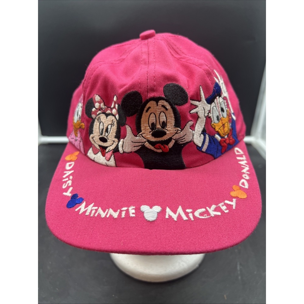 RARE Vintage 90's Disney  Mickey Mouse Hat Cap Embroidered Snap Back Golf